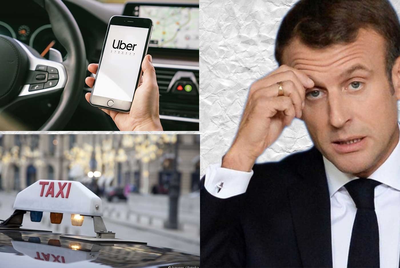 تحقيق برلماني: ايمانويل ماكرون حطم مهنة التاكسي خدمة للتطبيقات الرقمية ؟