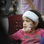 طفلة فلسطينية احدى ضحاي العدوان الصهيوني عل غزة