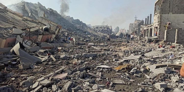 مخلفات العدوان الصهيوني على غزة