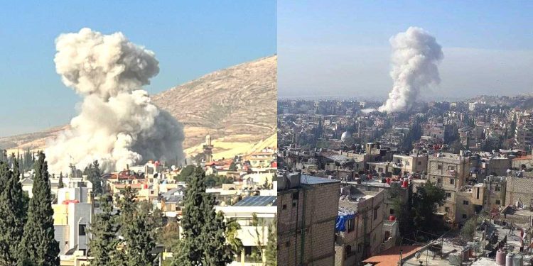 عدوان صهيوني على العاصمة دمشق