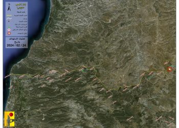 الحدود اللبنانية مع فلسطين…استهداف عدة مواقع و تجمعات الاحتلال