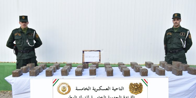 الحدود مع المغرب…ضبط ازيد من 3 قناطير من المخذرات