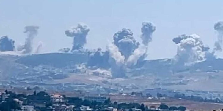 الاحتلال “الإسرائيلي” يشن عدوانا على لبنان…استشهاد امرأة وإصابة 11 شخصً