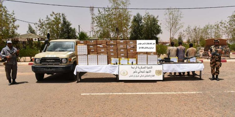 الجيش يحبط عملية تهريب ضخمة للمهلوسات و أسلحة