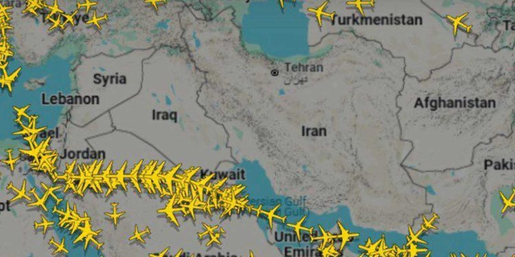 الشرق الأوسط من السماء: اضطراب واسع في حركة الطيران