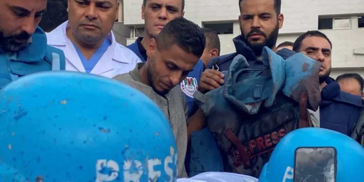 حرب الابادة فلسطين…ارتفاع عدد الشهداء الصحافيين في غزة إلى 228