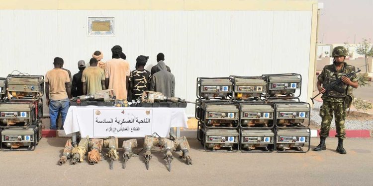 الجيش يحبط تهريب المخدرات ويحجز معدات تنقيب عن المعادن