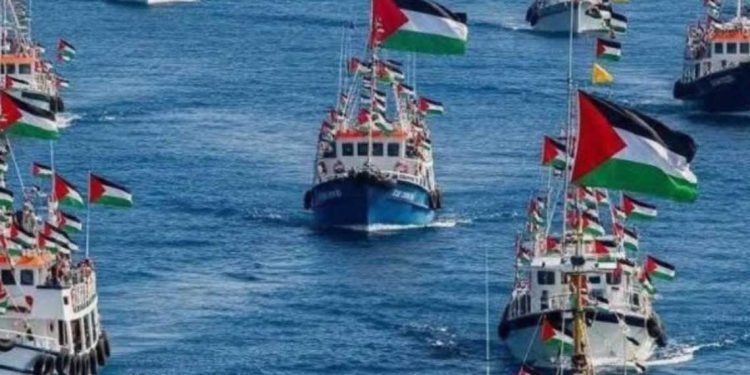 رغم التهديدات…أسطول كسر الحصار على فلسطين يكمل مسيرته نحو غزة