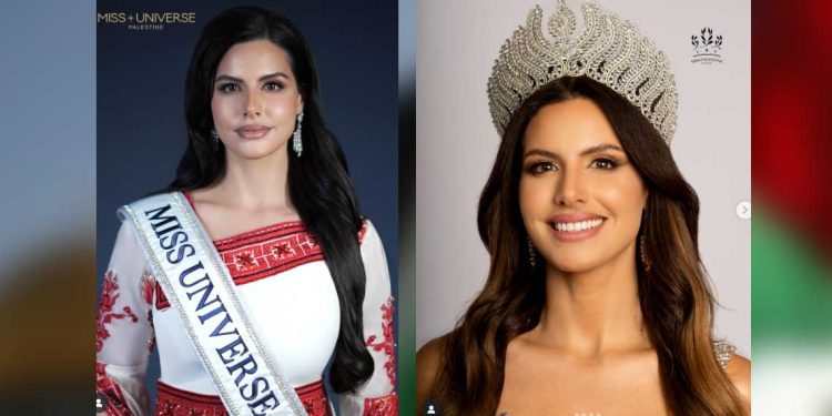 الفلسطينية نادين أيوب  تشارك في مسابقة ملكة جمال الكون