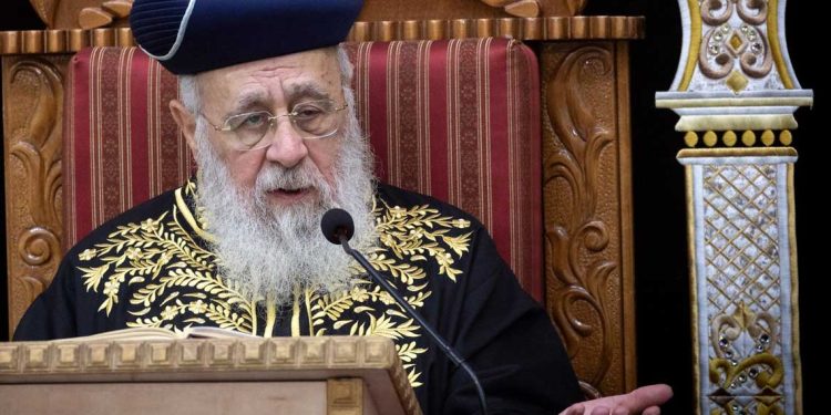 الحاخام الأكبر يهدد…سوف نغادر إسرائيل