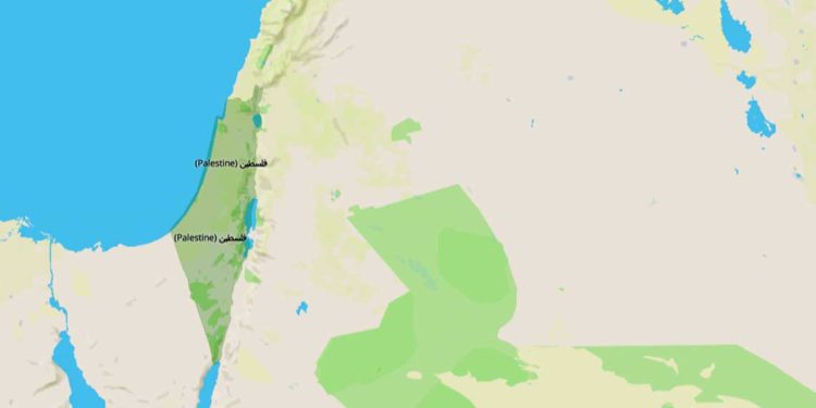 ما قصة خريطة تظهر الأراضي الفلسطينية بعد التحرير ؟