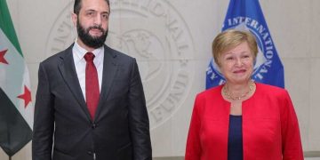 أحمد الشرع يلتقي مديرة صندوق النقد الدولي