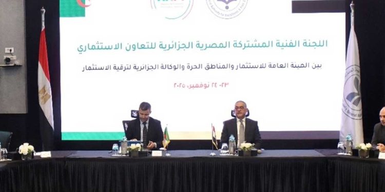 الجزائر ومصر تعقدان أول اجتماع للجنة الفنية للتعاون الاستثماري بالقاهرة
