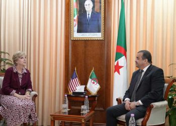 عرقاب يستقبل سفيرة الولايات المتحدة الأمريكية بالجزائر
