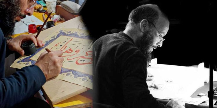الخطاط توفيق عيادي… الخط العربي ذاكرة حضارية ورسالة جمالية لا تنقرض