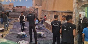 الزاوية التجانية بإيليزي تنظم موائد إفطار يومية لعابري السبيل في رمضان